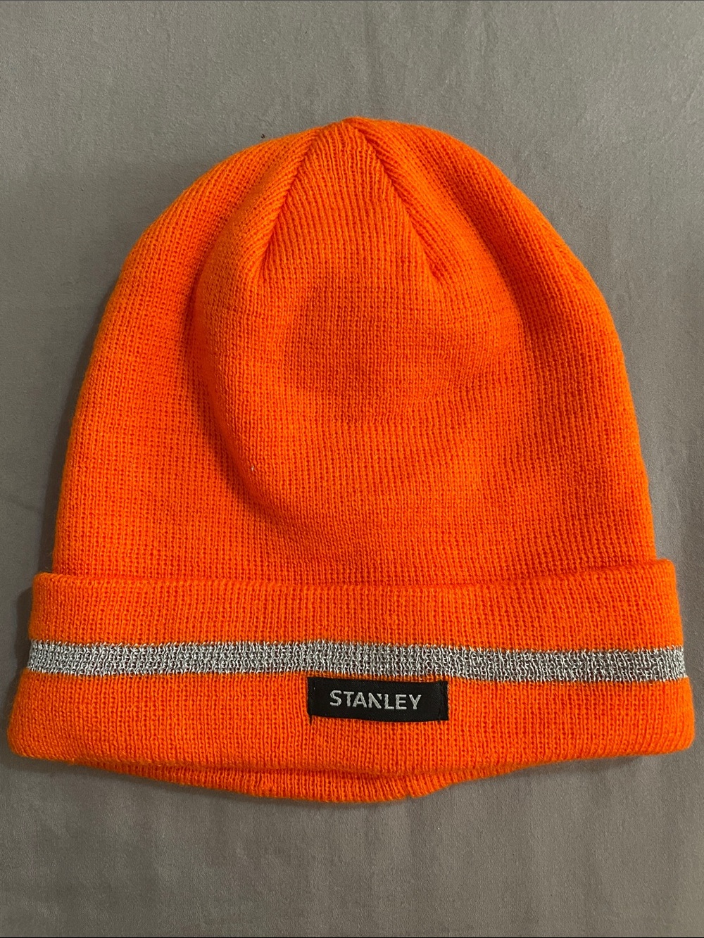 NWT Stanley Bright Orange Beanie with Reflective Stripe